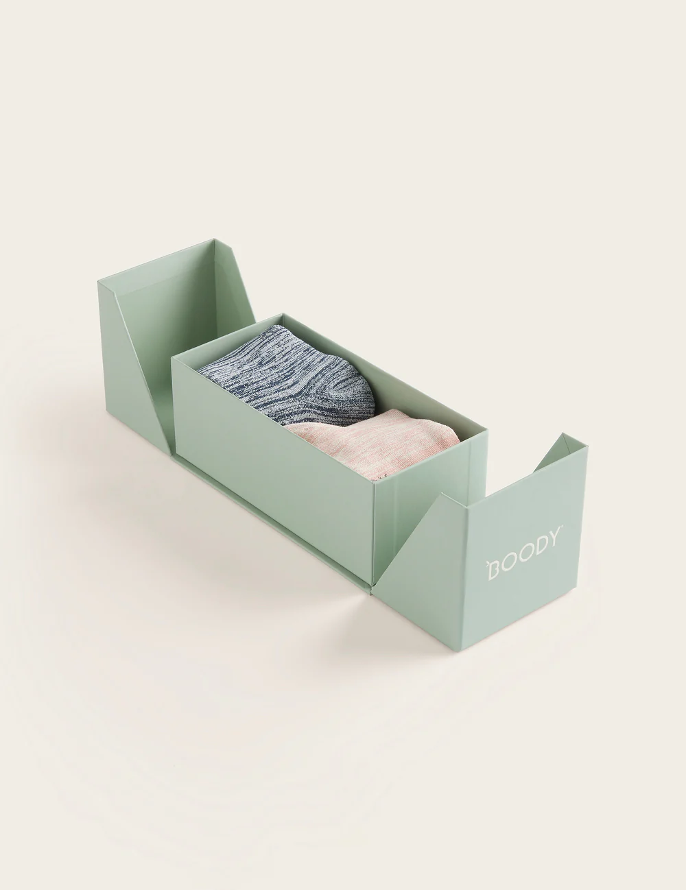 2-Pack Giftbox - Chunky Bed Sock - Dusty Pink/Dove - Image 3