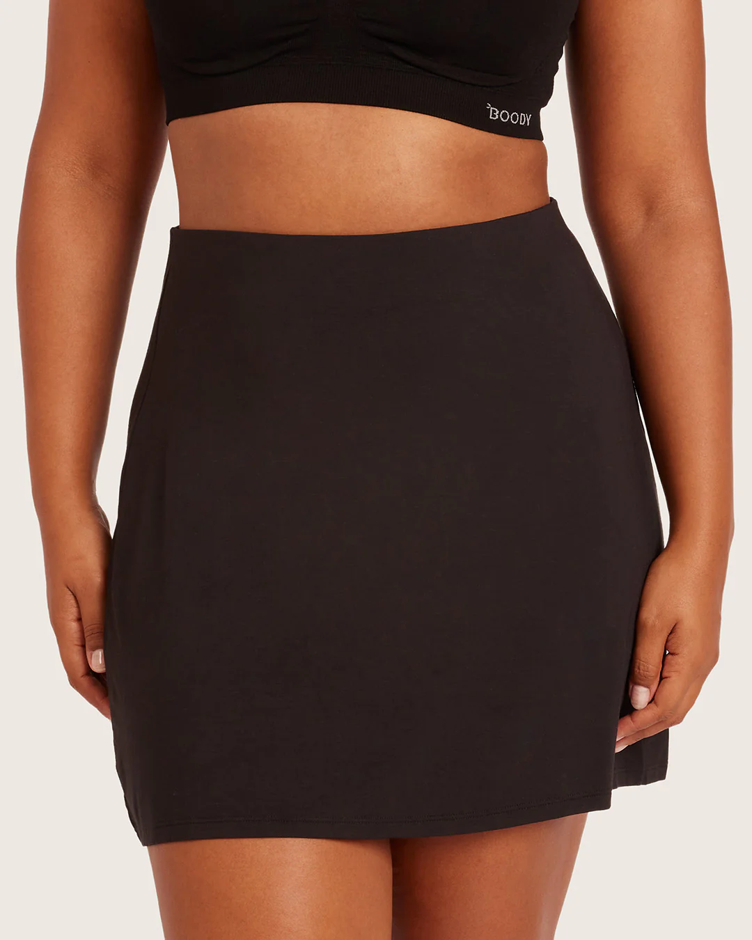 Base Layer Everyday Slip Skirt - Black - Image 7