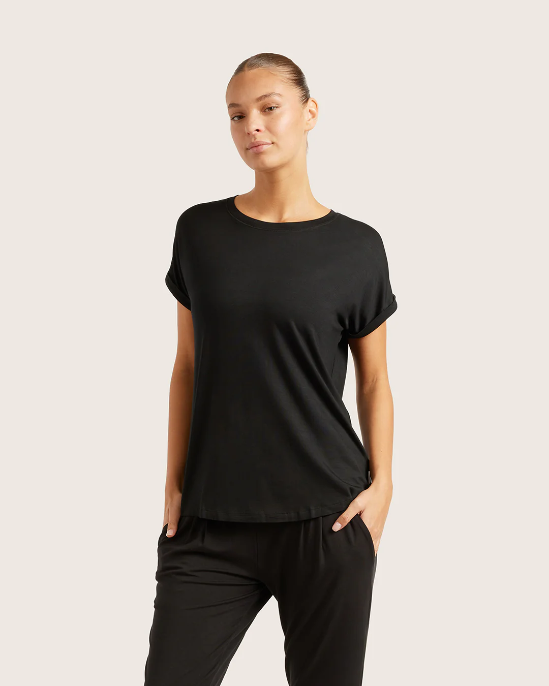 Downtime Lounge Top - Black - Image 3