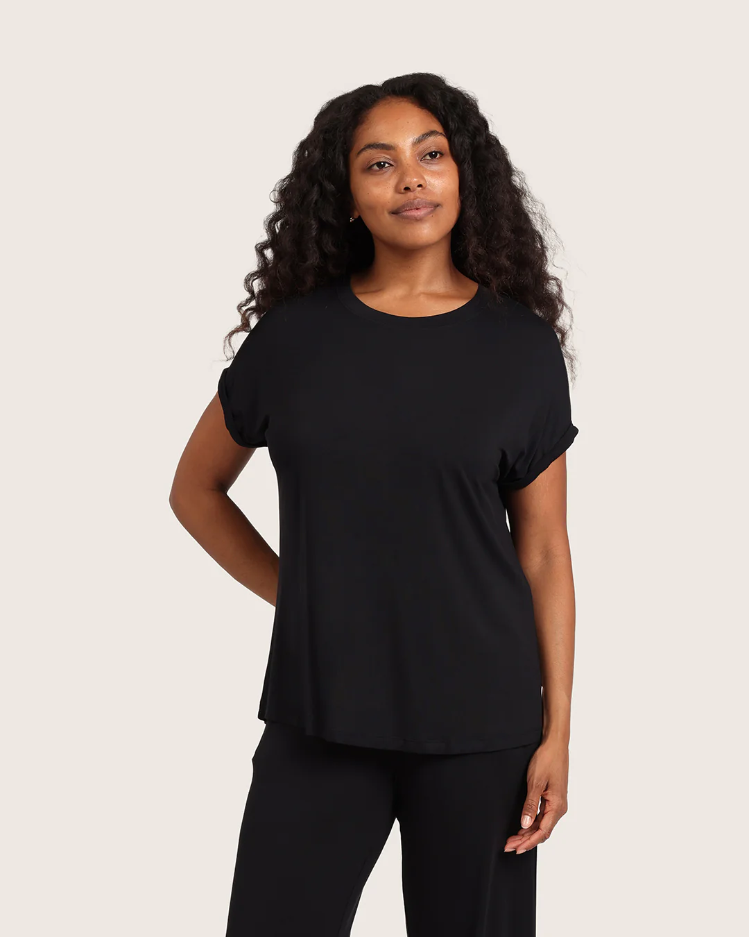 Downtime Lounge Top - Black - Image 6