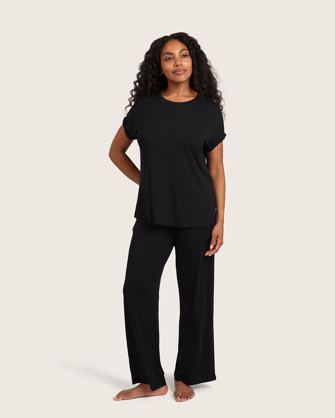 Downtime Lounge Top - Black - Image 7