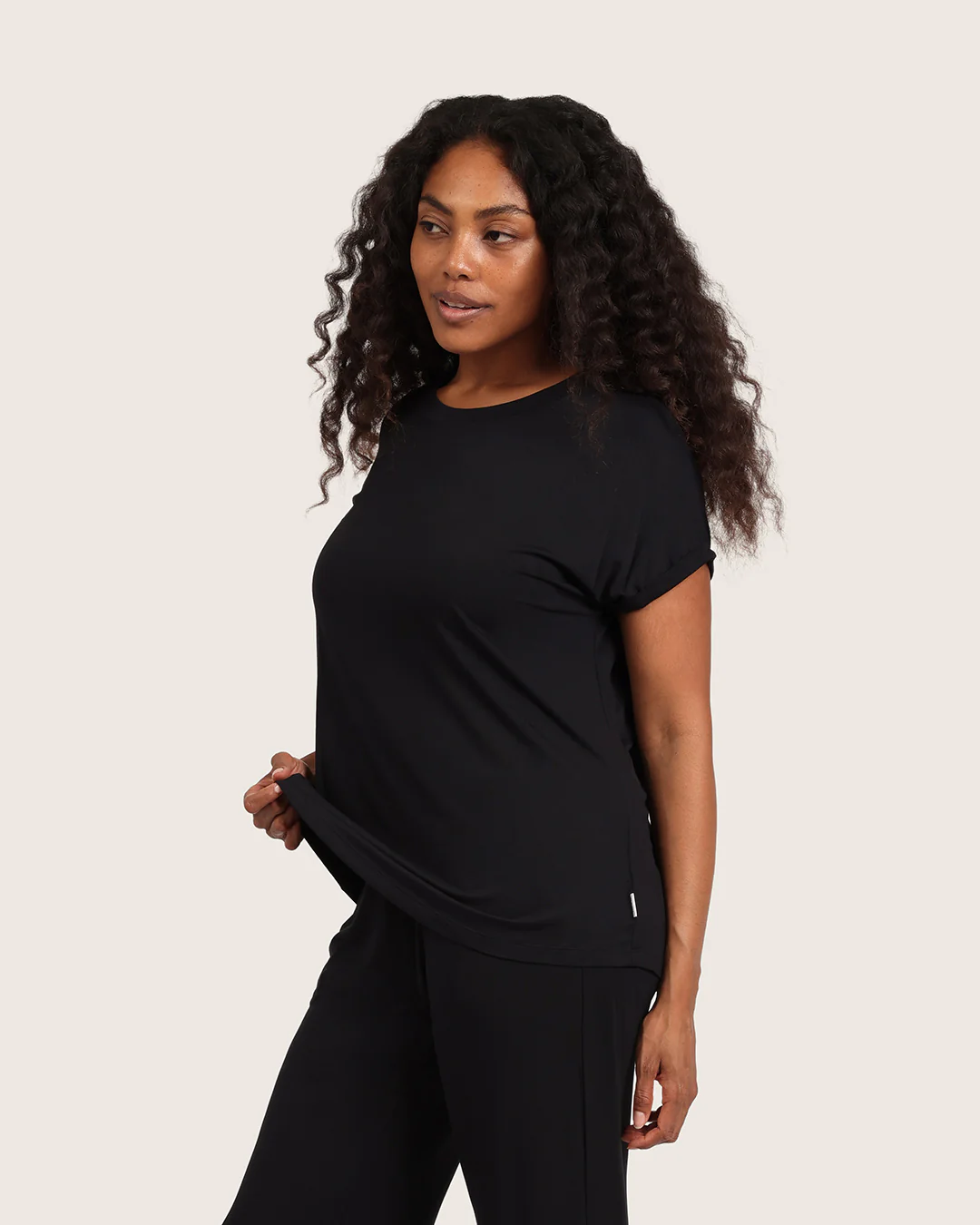 Downtime Lounge Top - Black - Image 8