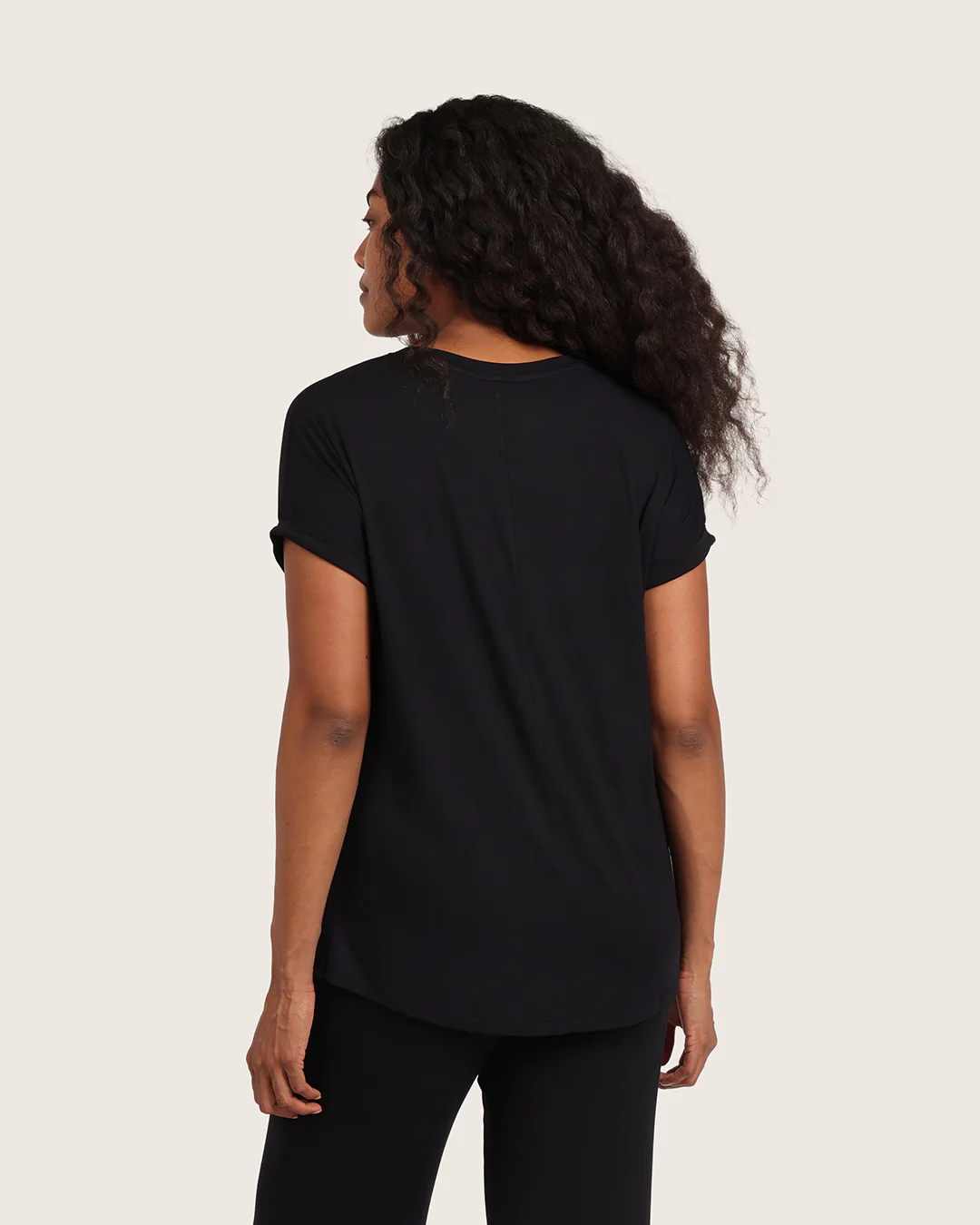 Downtime Lounge Top - Black - Image 9