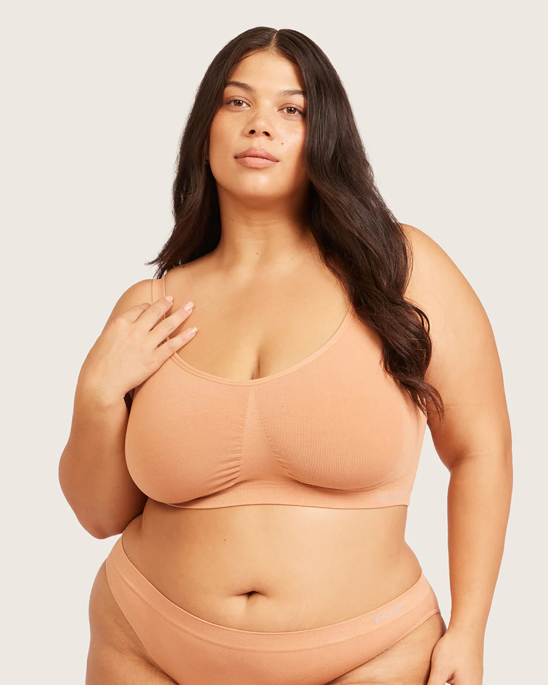 Full Bust Wireless Bra - Dune - Image 10