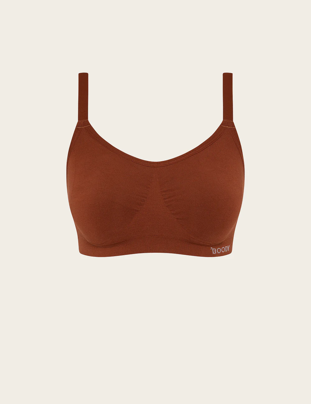 Full Bust Wireless Bra - Rust - Image 7