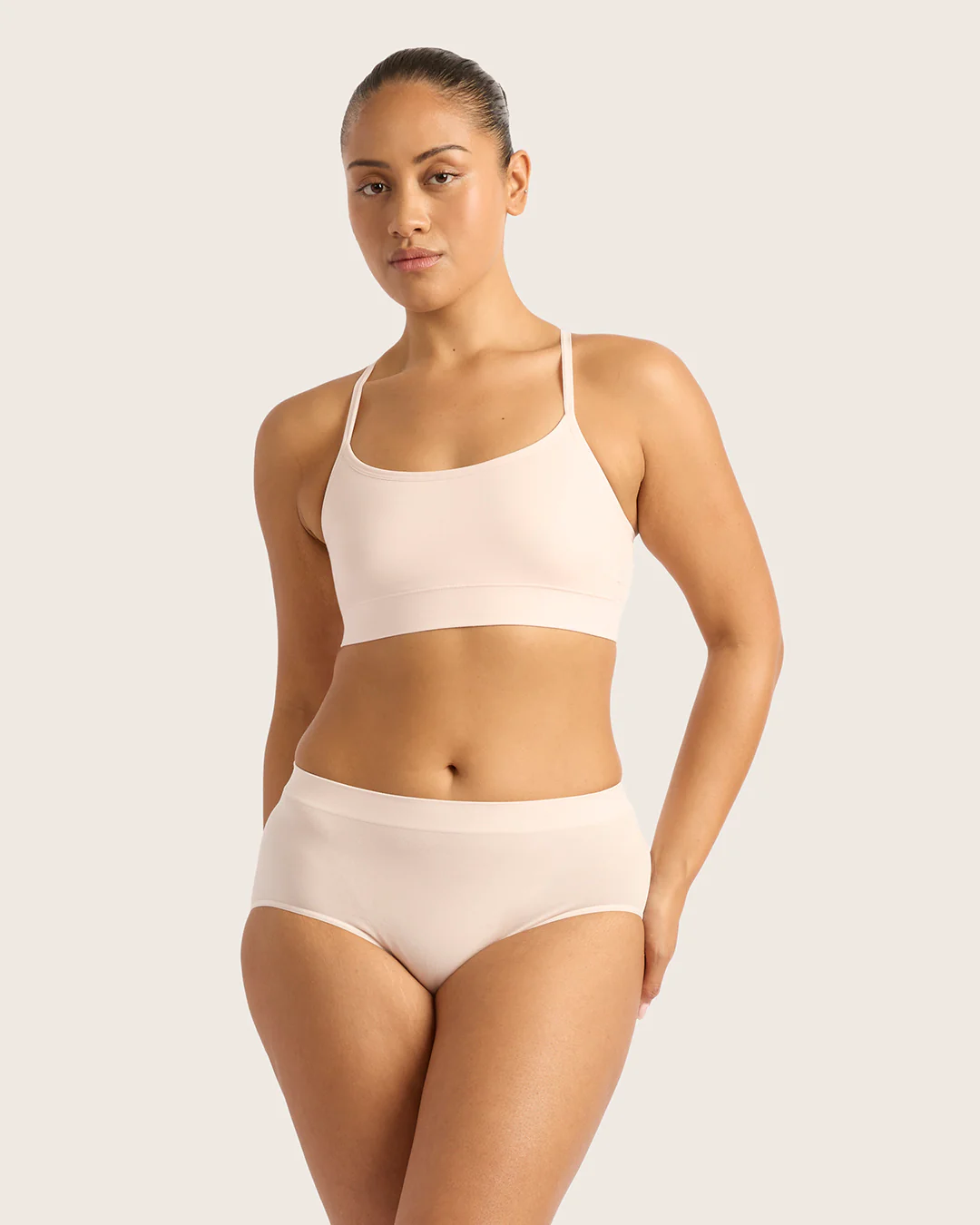 LYOLYTE Full Low Leg Briefs - Powder Pink - Image 10