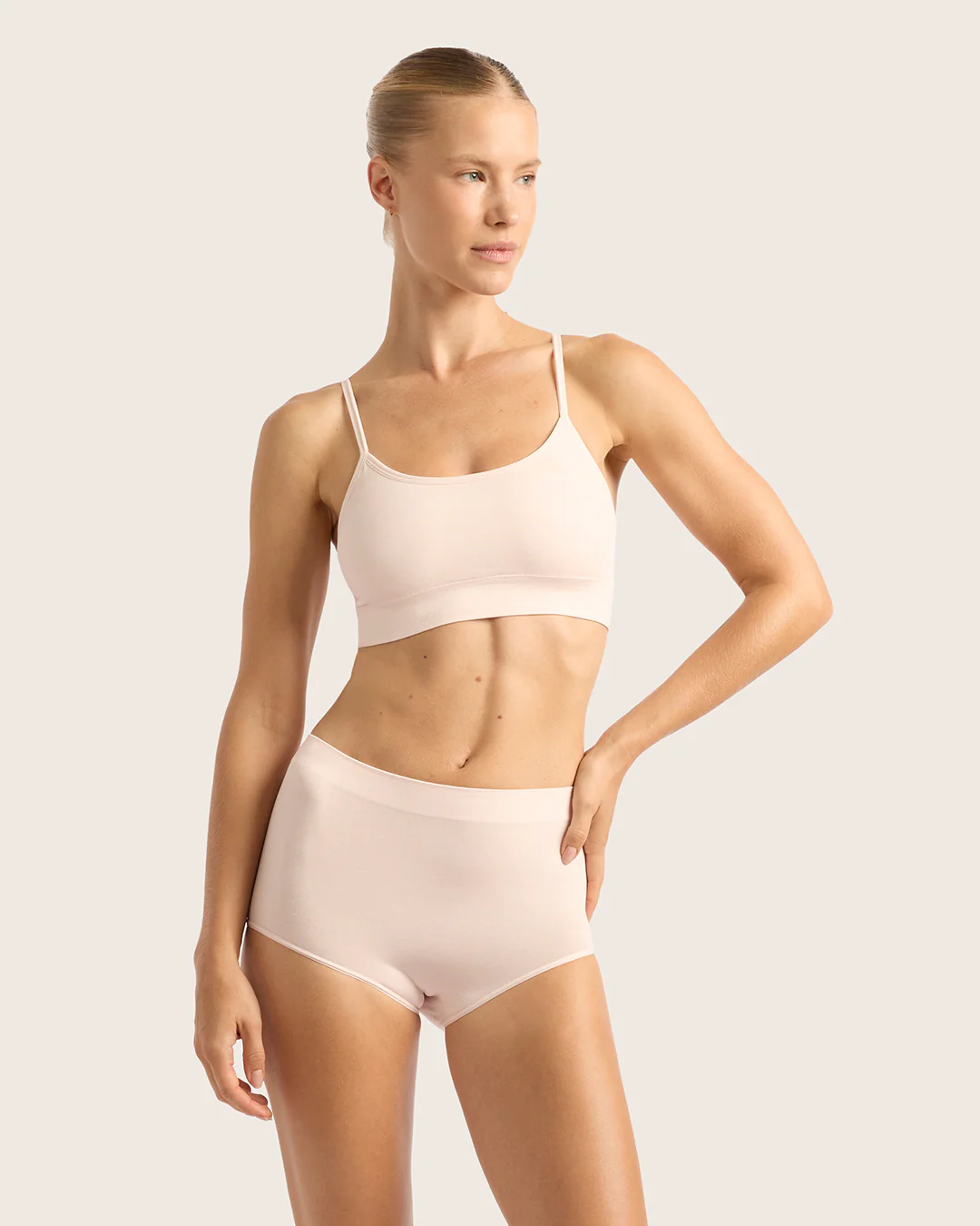 LYOLYTE Full Low Leg Briefs - Powder Pink - Image 5