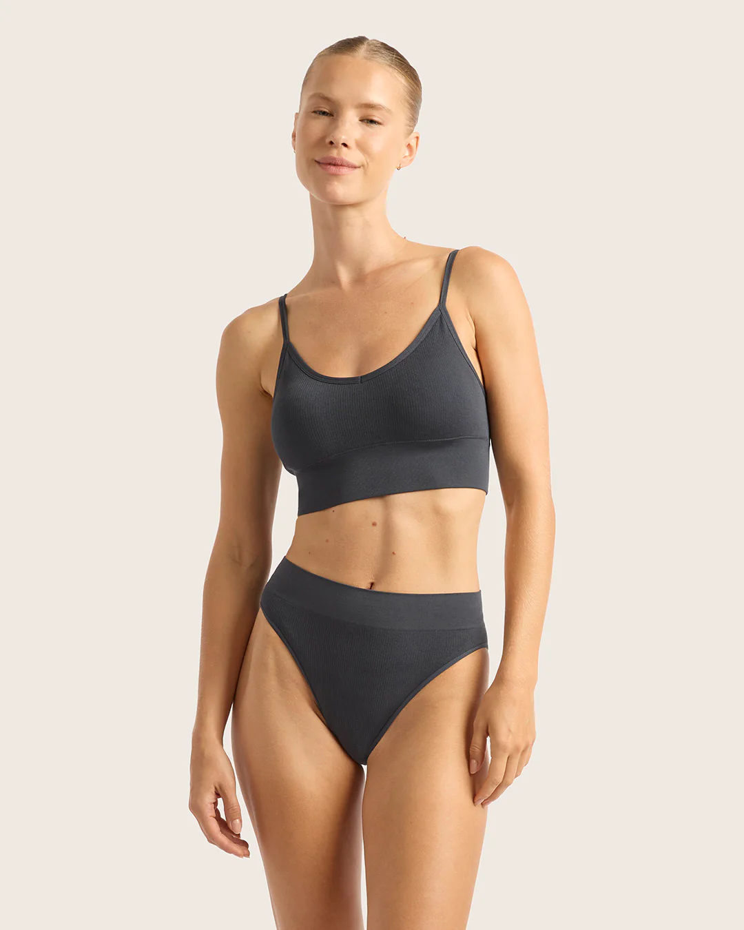 LYOLYTE Ribbed High Leg Briefs - Storm - Image 6