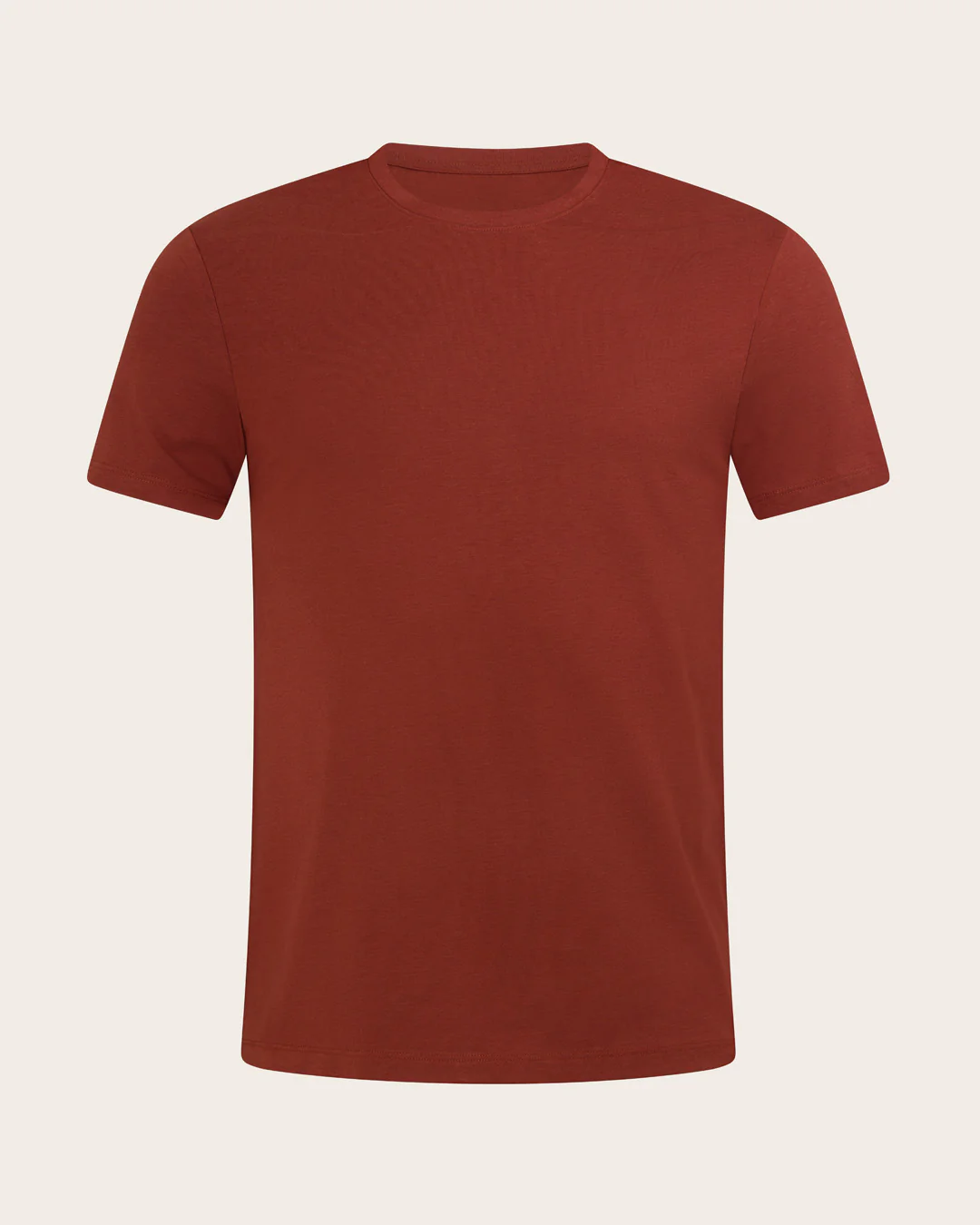 Men's Classic Crew Neck T-Shirt - Rust - Image 7