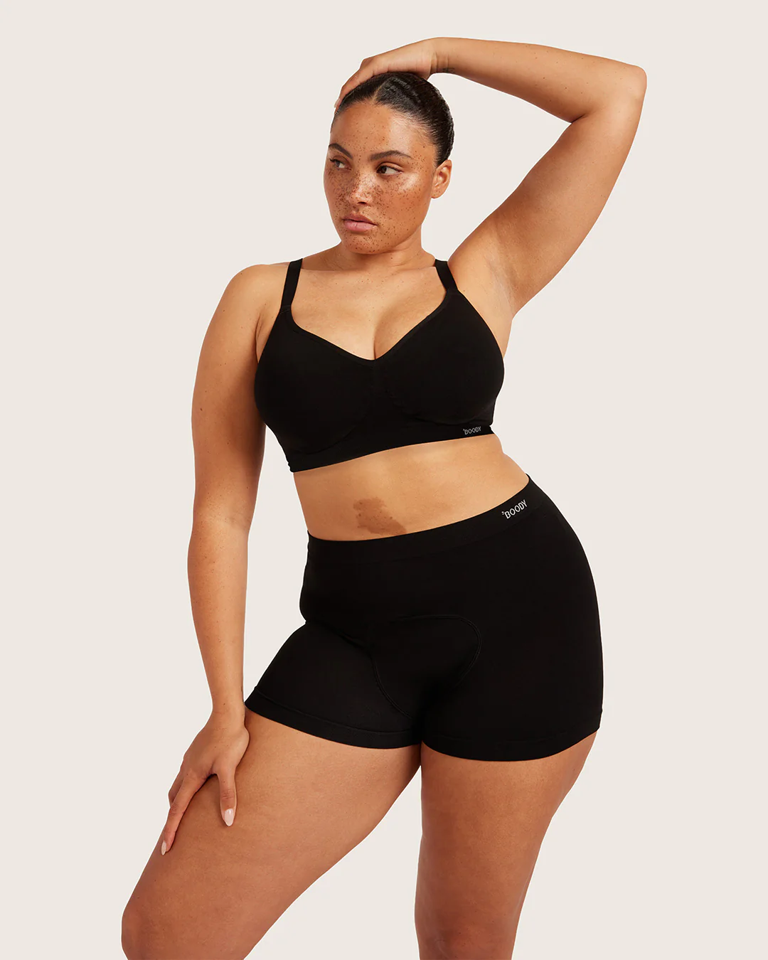 Period & Leak Proof - Undershorts 3" - Moderate - Black - Image 5