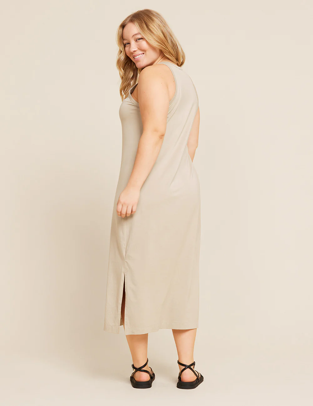 Racerback Dress - Stone - Image 3
