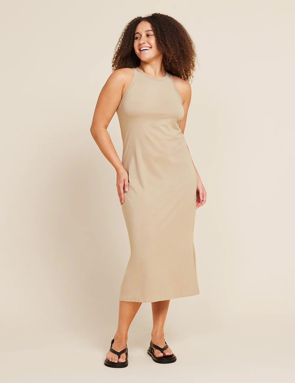 Racerback Dress - Stone - Image 5