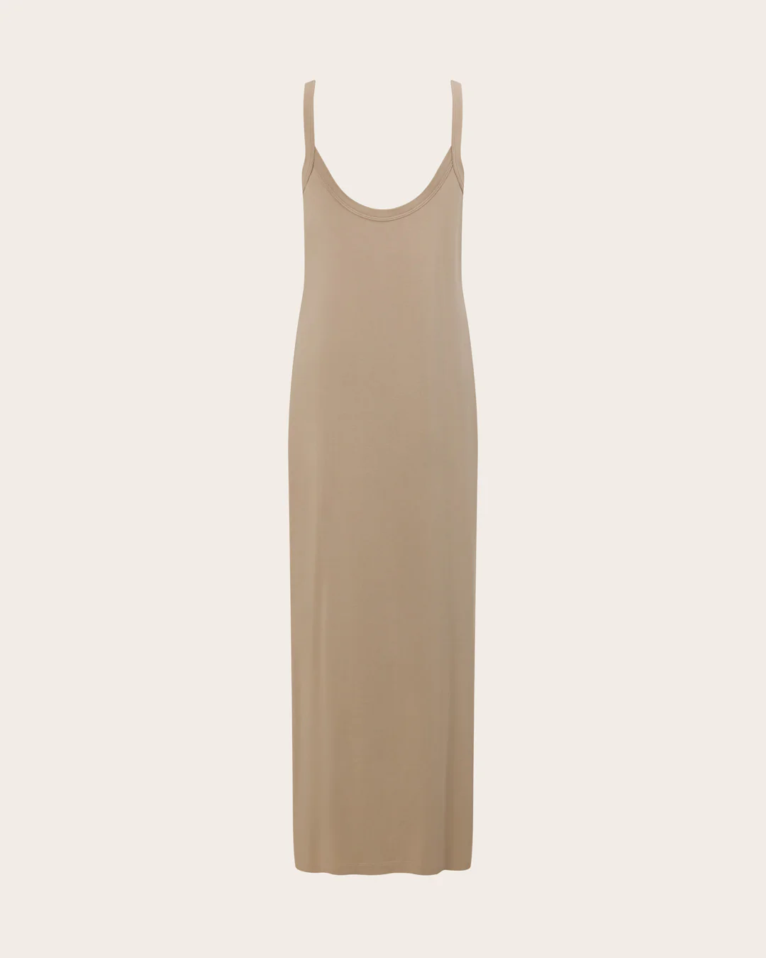 V-Neck Slip Dress - Stone - Image 12