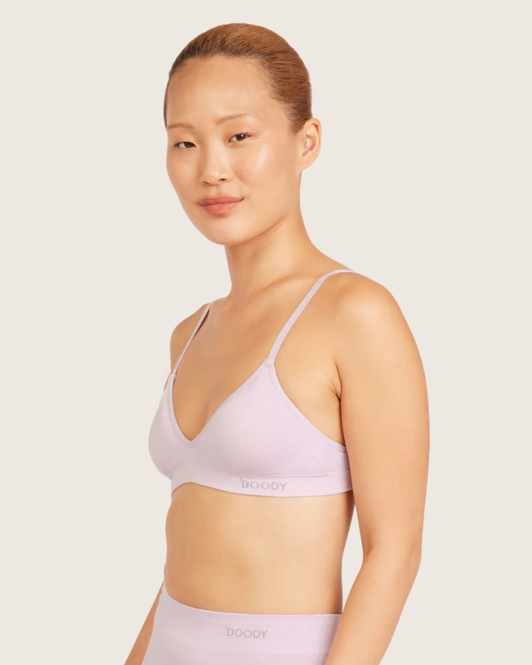 Wireless T-Shirt Bralette - Shell - Image 11
