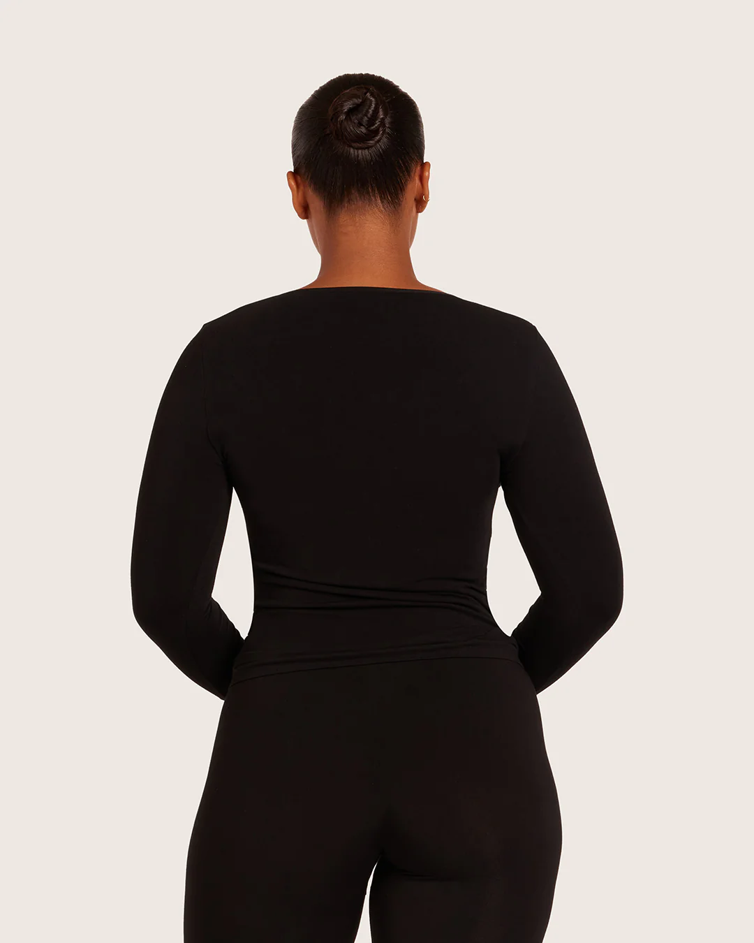 Women's Base Layer Long Sleeve Top - Black - Image 7