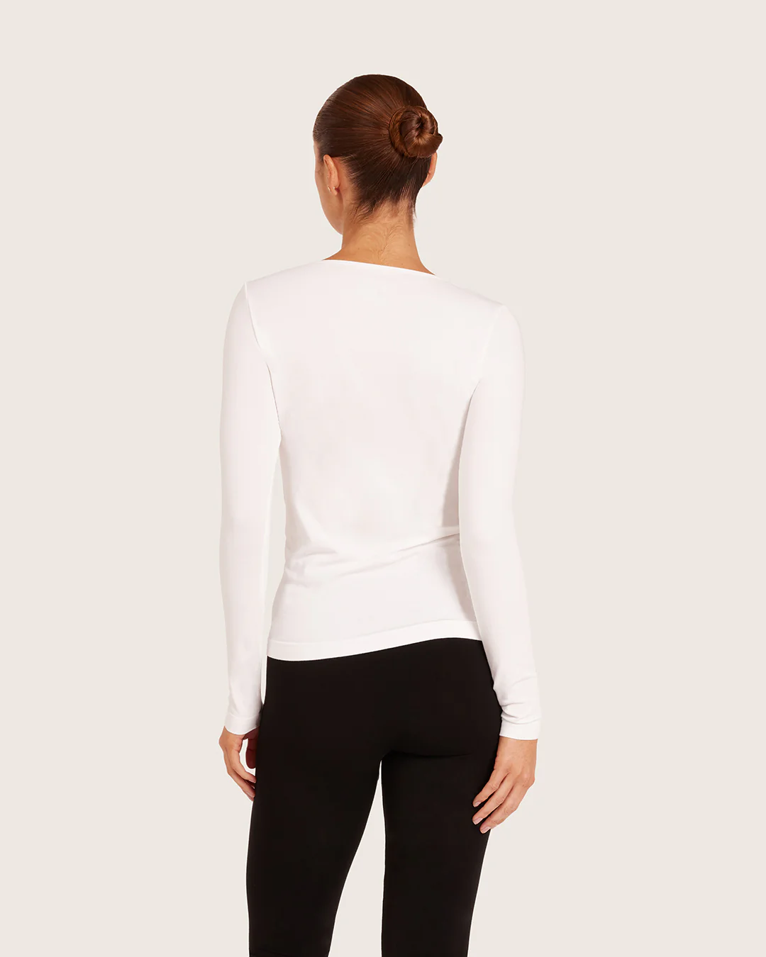 Women's Base Layer Long Sleeve Top - White - Image 3