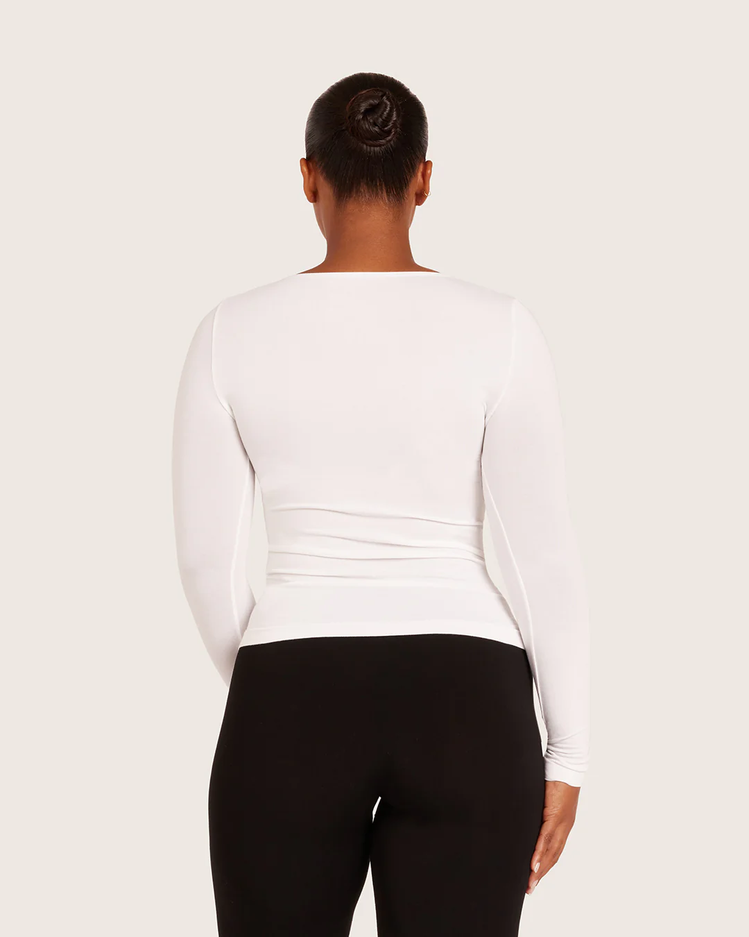 Women's Base Layer Long Sleeve Top - White - Image 7