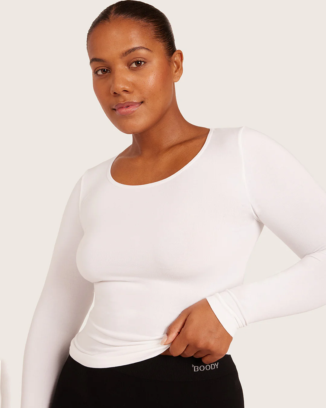 Women's Base Layer Long Sleeve Top - White - Image 8