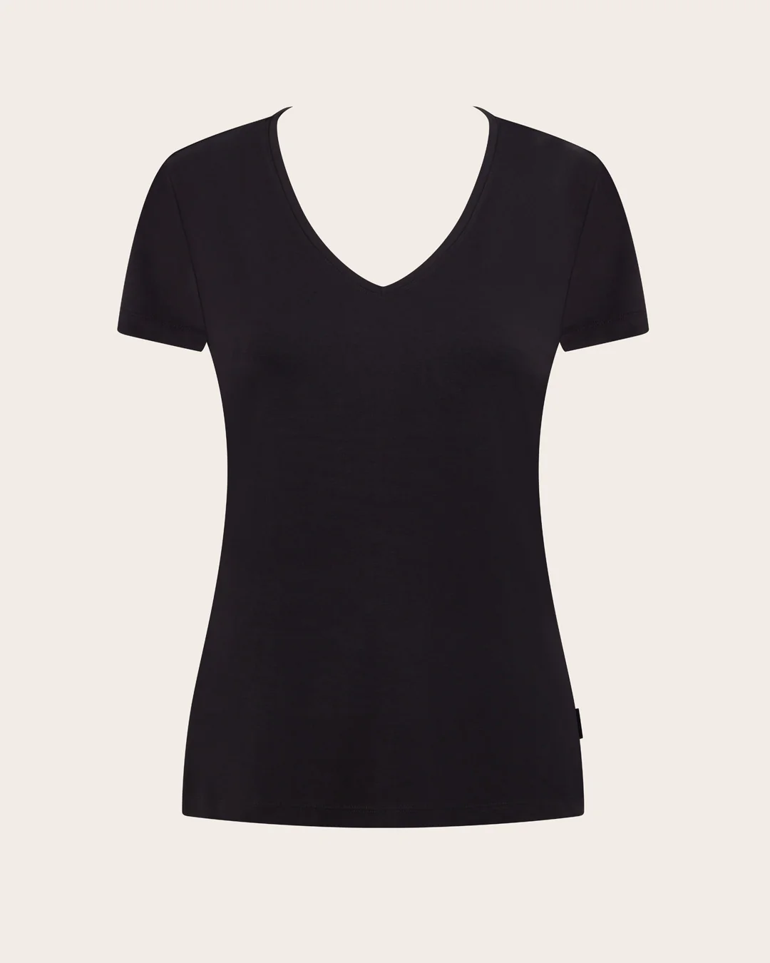 Women's Base Layer V-Neck T-Shirt - Black - Image 13