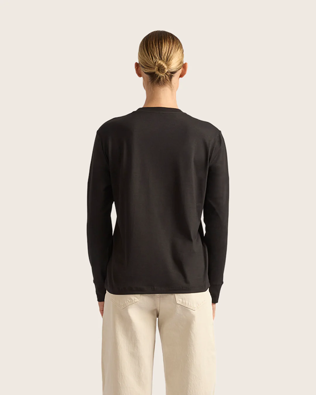 Women's Classic Long Sleeve T-Shirt - Black - Image 4