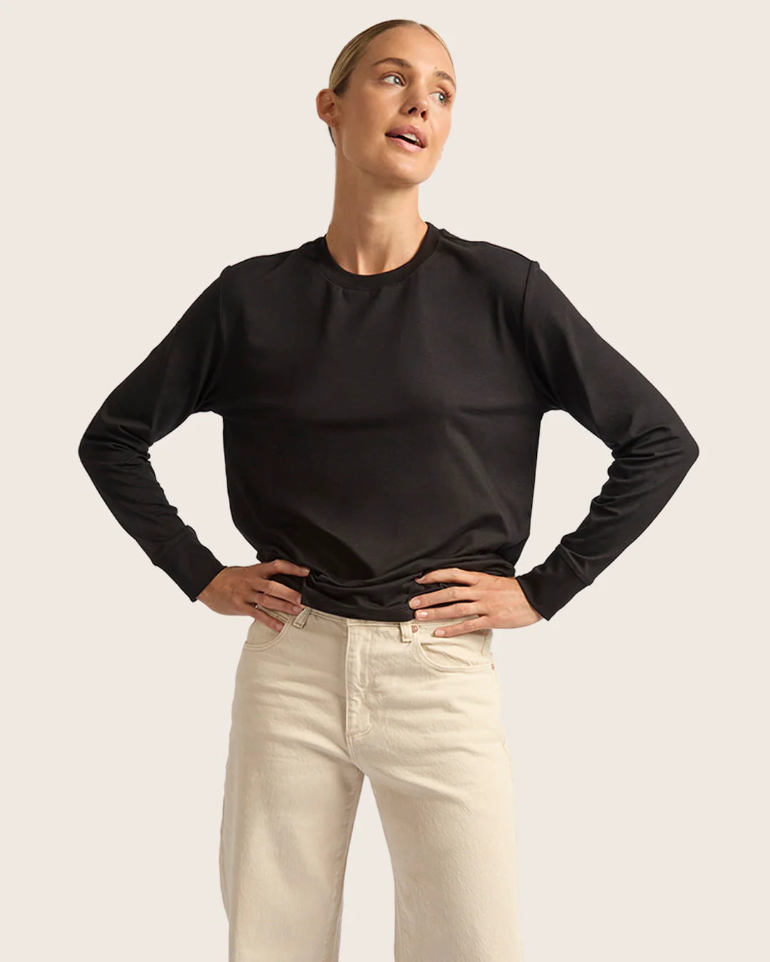 Women's Classic Long Sleeve T-Shirt - Black - Image 6