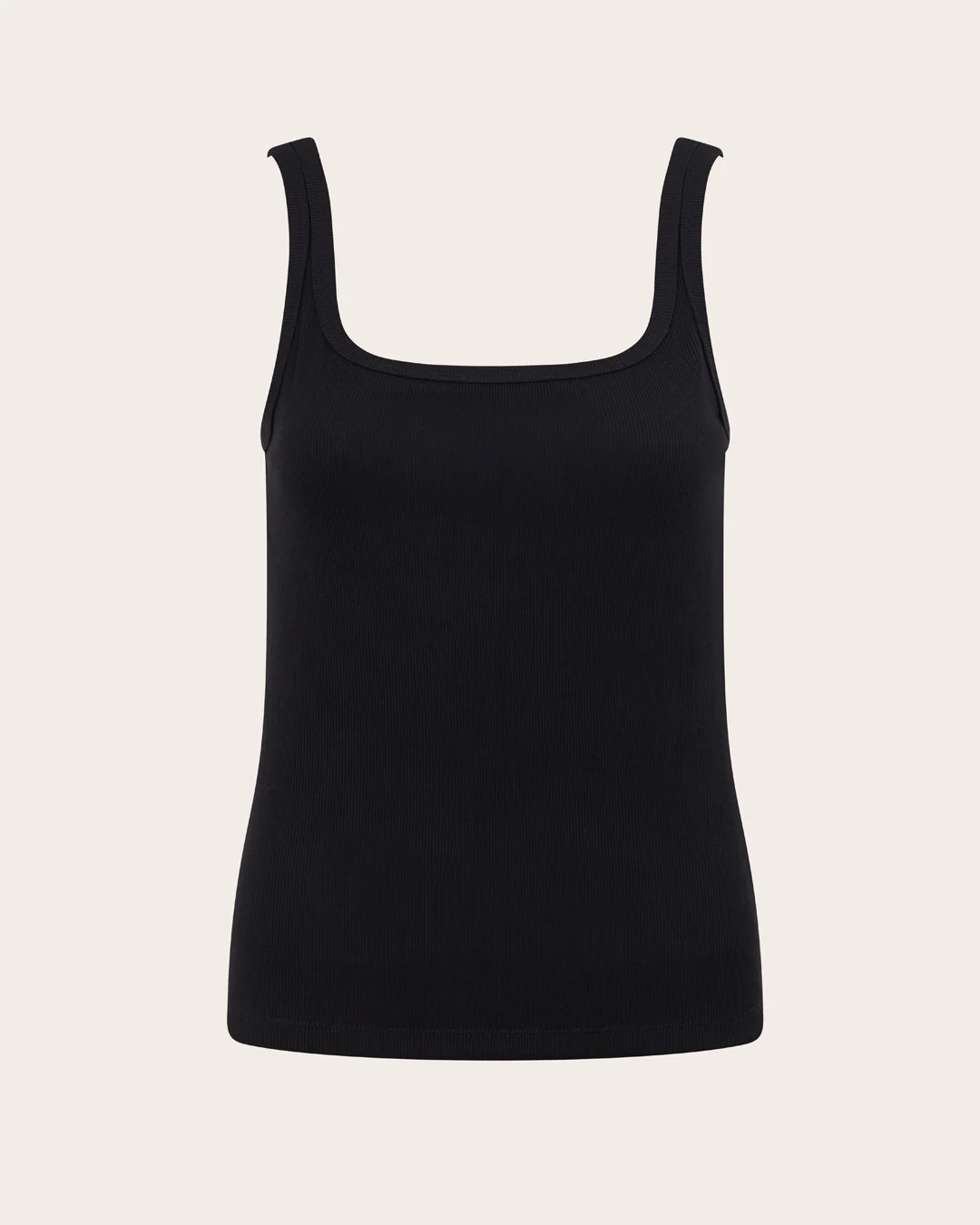 Women's Ribbed Tank Top - Black - Image 17