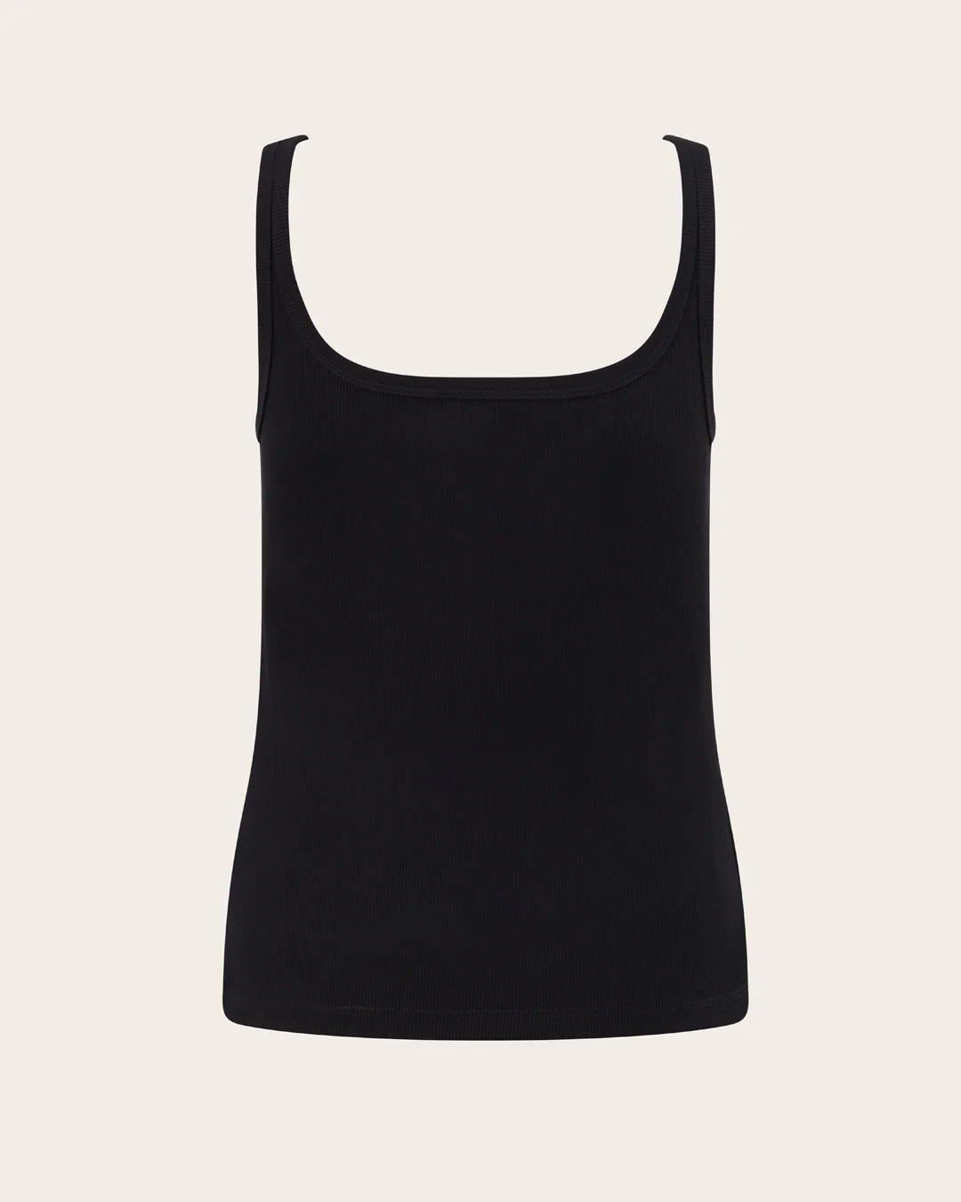 Women's Ribbed Tank Top - Black - Image 18